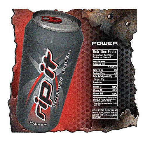Shred It Energy (4 Pack, 12 Rip It Energy Drinks Tribute Editions Flavor Variety Cans)