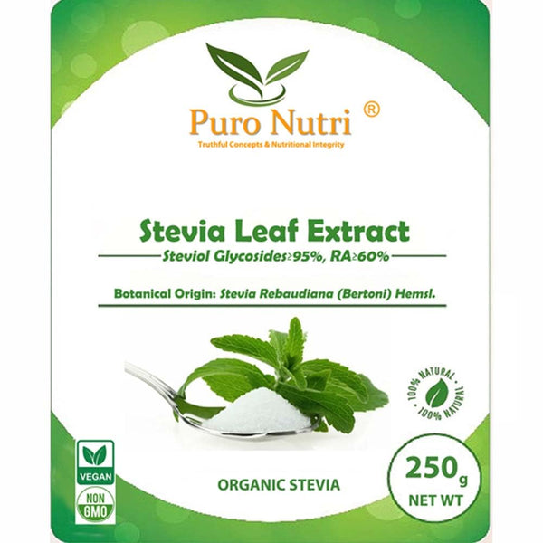 Generic Stevia Sweetener Stevia Leaf Extract Powder Sugar Substitute Steviol Glycosides 95% RA60