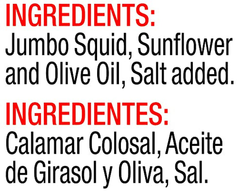 4 (Pack 10)) Vigo Premium Imported Canned Seafood, Specialty Flavored, Perfect for Recipes and Dishes (Jumbo Squid