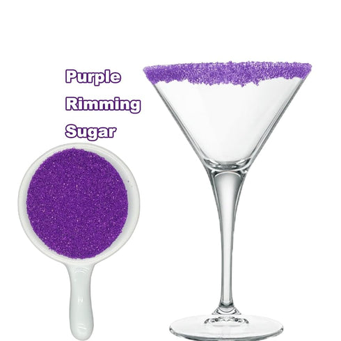 5 Rimming Edible Ounce Fine Decorative Purple Sanding Sugar Sprinkles for Baking, Sparkling Crystals for Cakes