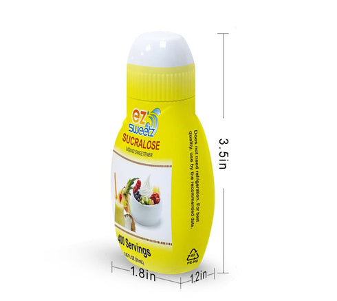 EZ-Sweetz Liquid Sweetener (2 Pack 1.05oz - 400 Servings/Bottle)