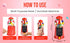 6.5 Inch Set (12 Pack) Zugar Land - Red Plastic Bubble Gum Gumball Machine Classic Toy Candy Dispensers. No Gumballs