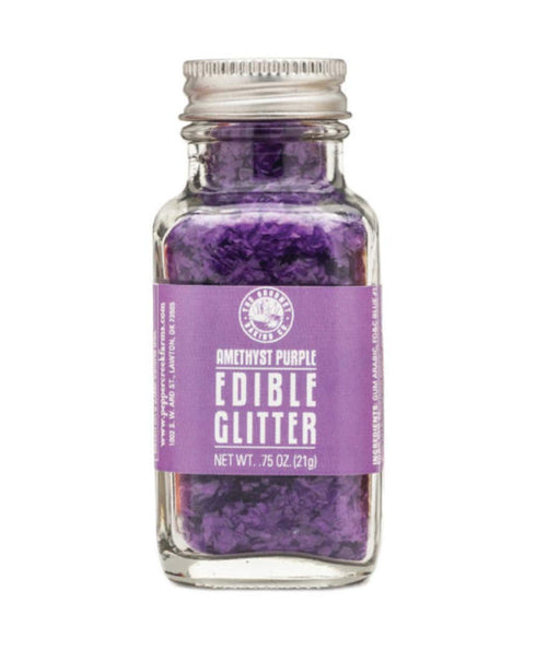 Pepper Creek Farms Edible Glitter, Purple Amethyst, 0.75 Ounce