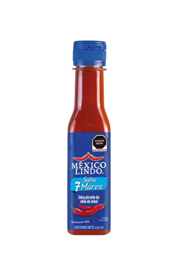 Mexico Lindo 7 Mares Hot Sauce, Hot Sauce for Seafood, 5 Fl