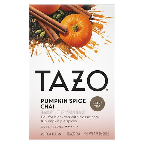 (2ea) Pack TAZO Tea Bags, (JOY, Passion, Pumpkin Chai, Vanilla Caramel Chai, Wild Sweet Orange, Peachy Green) Variety