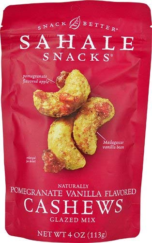 BUTO Sahale Snacks Cashews Pomegranate Vanilla -- 4 oz - 2 pc
