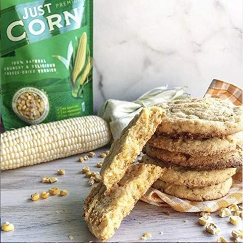 4 oz, Karens Naturals Freeze Dried Corn, No Sugar Added, Healthy Vegetable Snack, Non-GMO, Vegan, Gluten Free, Crunchy