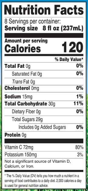 100% 64 Oz (Pack 8) Langers Apple Orange Pineapple Juice, Fl
