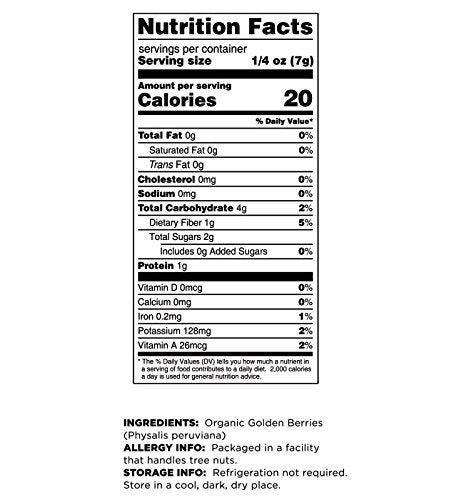 16 Terrasoul Superfoods Organic Golden Berries, ounces