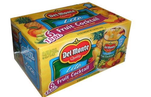 Del Monte, Lite, Fruit Cocktail in Extra Light Syrup, 15oz Can (Pack