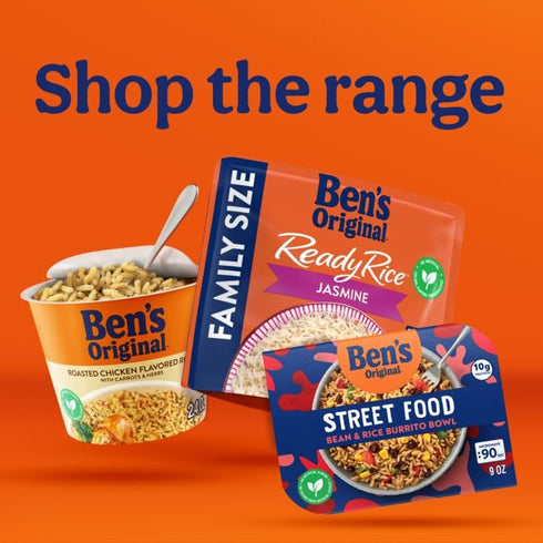 8.5 Oz (Pack 12) BEN'S ORIGINAL Ready Rice Sticky Rice, Easy Dinner Side, Pouch