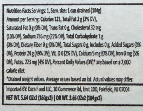 Generic 5.64 Oz 8 Sasu Tuna with Jalapeno Pepper Sauce, Canned Fish, per Can, Cans