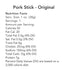 100% 20 Count (1 oz Big Fork Original Pork Snack Sticks Small Batch, Hickory-Smoked Meat Sticks | Berkshire Pork |