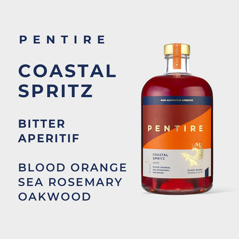 70cl Pentire Coastal Spritz - Botanical Alcohol Free Aperitif - Distilled from Native Cornish Plants - No Added Sugar
