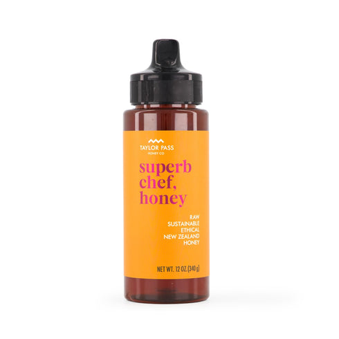 Taylor Pass Honey Co Superb Chef, Honey Raw New Zealand Honey 12oz