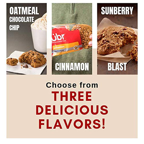 Pack 12 Ultimate Breakfast Rounds Individually Wrapped Granola Bars - Oatmeal Chocolate Chip