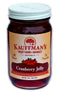 Kauffman's Fruit Farm Kauffman Orchards Cranberry Jelly, All Natural, No Preservatives, 9 Oz. (Pack of