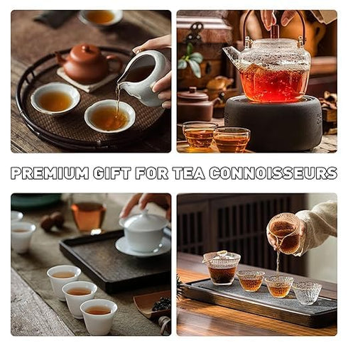 HHCTEA 2015 50g 8 Pu-Erh Tea, Aged Pu-Erh Tea Brick Gift Box, Organic Ripe Fermented Dark Puer, x Individually Boxed