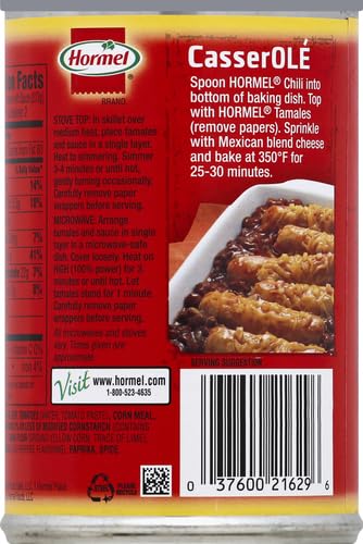15 Hormel Tamales, Beef In Chili Sauce, Ounce