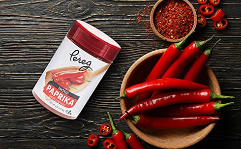 (4.25 oz) Smoked Paprika Spice - Smoked Ground Red Chili - Made from Nora Pepper & Smoked Over Oak Logs - Strong Wood
