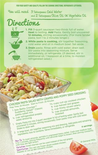 7.75 Oz Betty Crocker Suddenly Pasta Salad Classic