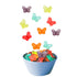 Gummy (5 Fruidles Butterflies Mini Candy, Assorted Fruit Flavors, Allergy Friendly, Non-GMO, No Artificial Sweeteners
