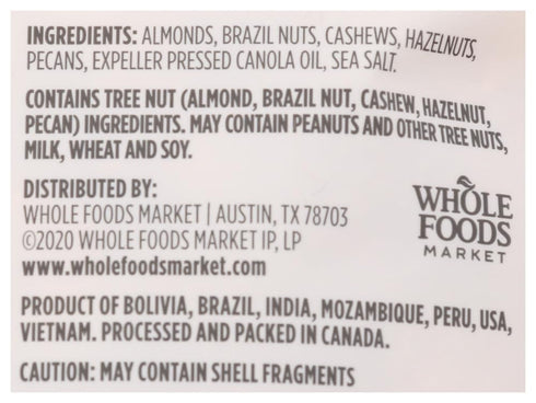 365 by Whole Foods Market 16 , Roasted Salted Deluxe Mixed Nuts, Ounce