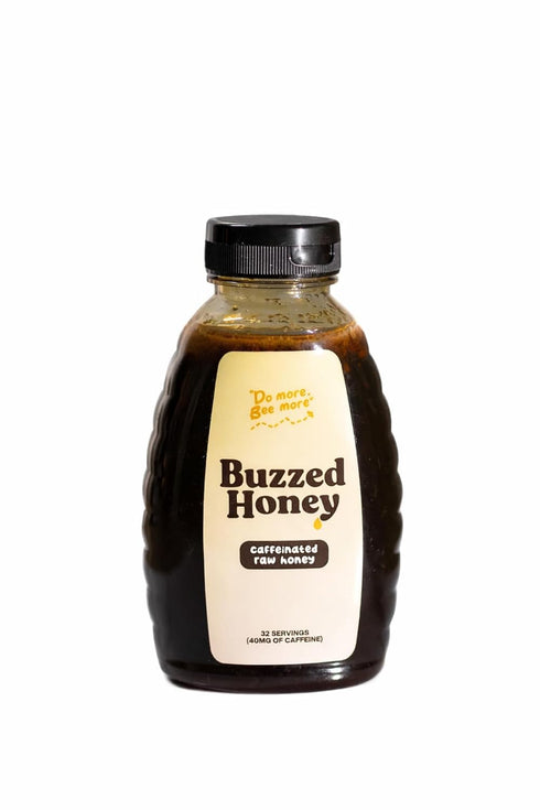 Buzzed Honey - Raw Unfiltered Honey with Natural Green Tea Caffeine, Caffeinated