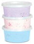 iscream Fruity Favorites Cotton Candy Floss Sugar Assortment in Purple Grape, Blue Raspberry and Pink Strawberry
