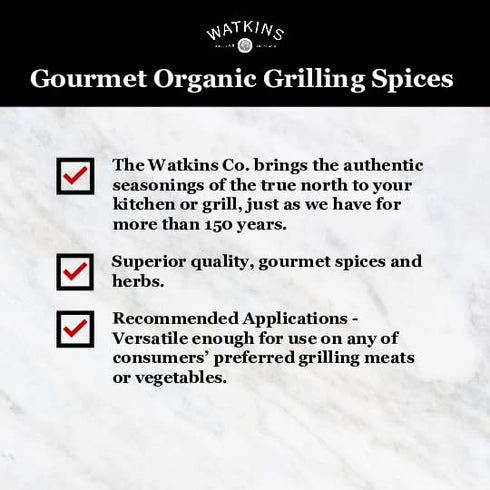 Watkins Salt-Free Organic Garlic & Herb Seasoning, 2.3 oz, 1-Pack