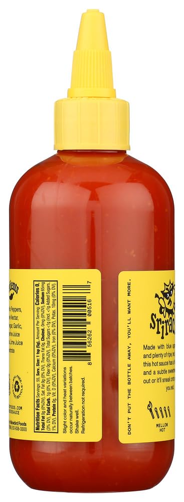 Yellowbird Blue 9.8 oz (6 Agave Sriracha Hot Sauce each Items Per Order, not per case)