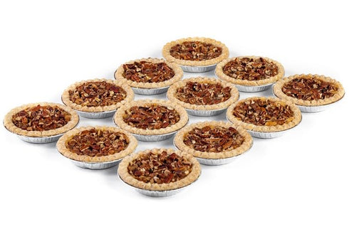 Millican Pecan Mini Handmade Texas Pecan Pies (12 ea of 4" pies) - Case