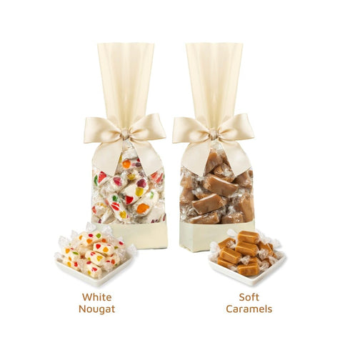 Set Candy Gift Jelly Nougat & Soft Caramels by Fames Chocolates | Individually Wrapped, Kosher, Dairy-Free, Vegan