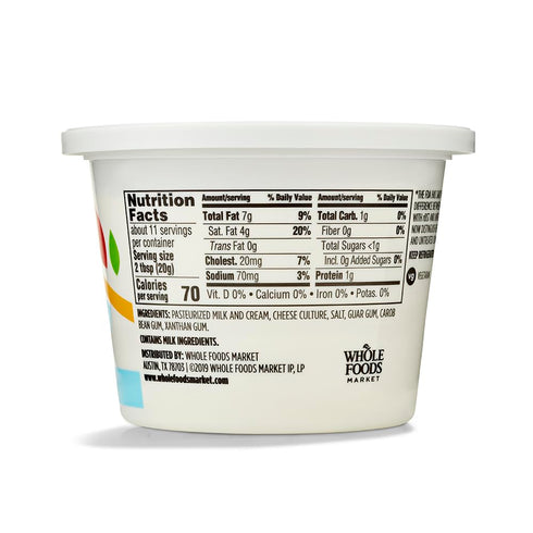 365 by Whole Foods Market 8 oz , Whipped Cream Cheese