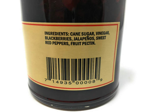 Pepperlane 11-Ounce (3 Pack) Blackberry Buzz Preserves, Natural Blackberry-Jalapeno Specialty Pepper Jelly, each