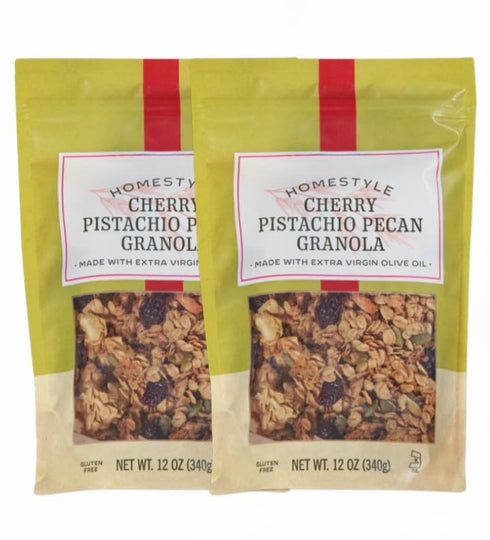 Generic Homestyle Cherry Pistachio Pecan Granola 12 oz each (2 Pack, Cherry Pistachio