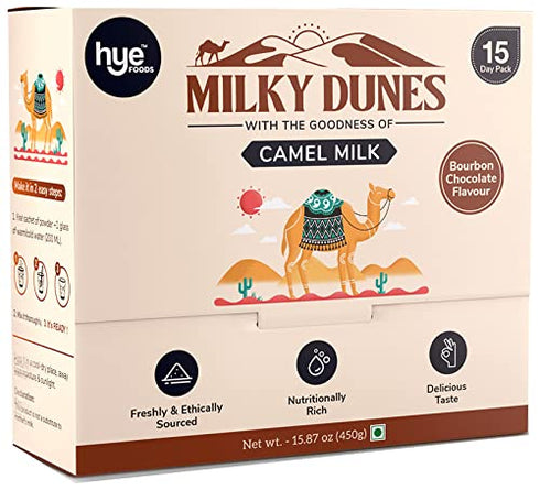 NWIL Hye Foods Milky Dunes Camel Milk Powder Sachet (30gm Each) Bourbon
