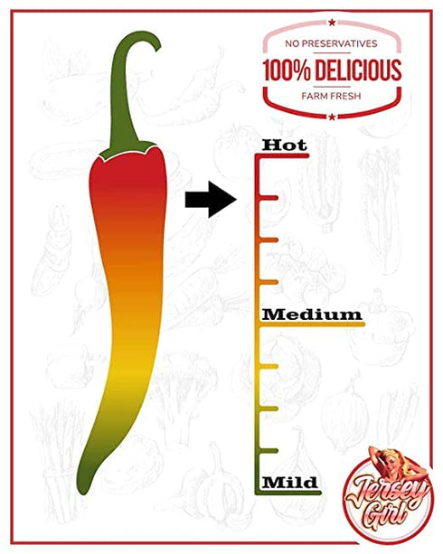 Jersey Girl Scorchin' Hot Sauce - No Salt/Sodium Free - 5oz (Carolina Reaper & Dragon's Breath Pepper) - 2 Pack