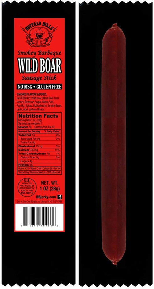 1oz Buffalo Bills Exotic Game Meat Sausage Sticks (mixed sticks - elk, venison and wild boar)