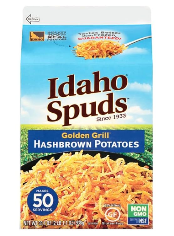 Generic Idaho Golden Grill Hashbrown Potatoes, 33oz. Per Carton, Makes 50 Servings, Non-GMO,