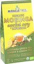 Miracle Tree's Moringa Energy Tea - Green Tea with Ginger & Lemon, Organic Certified, 16 Pyramid Sachets