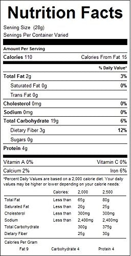 Kauffman's Fruit Farm 4.5 Lb. Bulk Whole Oat Flour For Baking, Bag