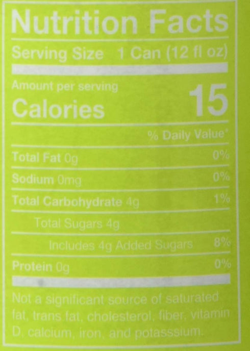 12 Oz (Pack 12) Poppi Ginger Lime Prebiotic Soda, Fl