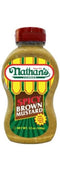 Nathan's Nathans Mustard Spicy Brown Squeeze, 12 oz