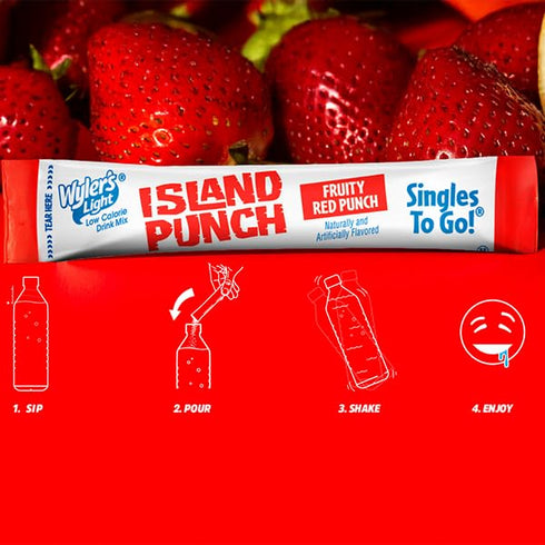 Pack, Jammer 1 (40 Wyler's Light Island Punch Singles to Go, Variety Fruity Red Punch, Purple Berry Wave, Berry