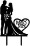 Mr And Mrs Cake Topper Heart Love Acrylic Wedding Bridal Shower Engagement Couple