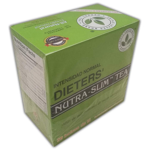 30 Triple Leaves Brand Nutra-Slim Tea, Regular Strength Dieters' Tea - Dietary Detox, Tea Bags