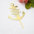 (1) Acrylic Nautical Cake Topper, Ship Anchor Design, for Birthday, Baby Shower, Wedding Party Cake Decor Supplies