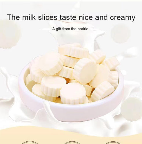 HUANYOUREN 256g (9oz), Yogurt-flavored milk cracker candy dry and chewy milk candy
