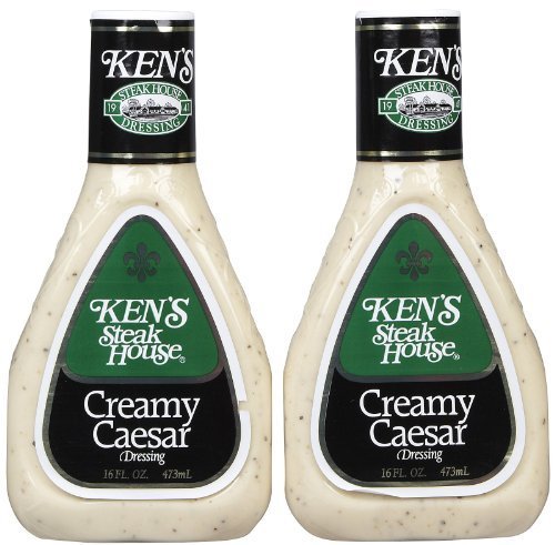 Kens Ken's Creamy Ceasar Dressing, 16 oz, 2 Pack by